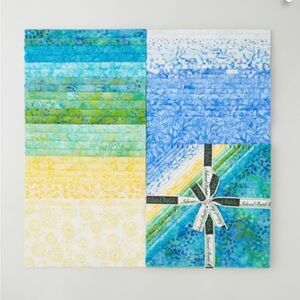 Tranquil cotton batik layer cake 10” squares by Kathy Engle for Island Batik